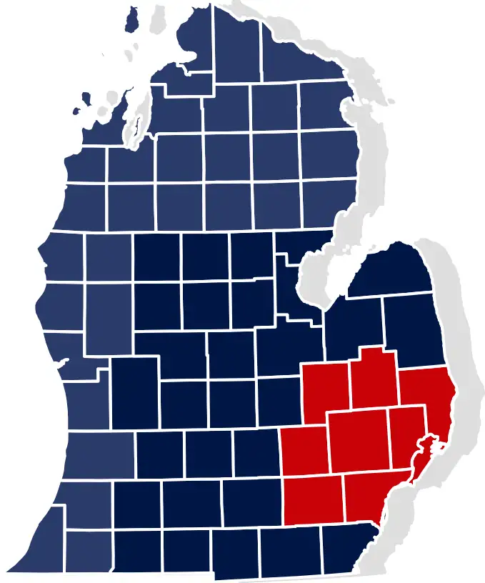 service area map